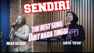 Download lagu on tranding 'Sendiri' cover lirik l indah yastami feat Tantri kotak l kotak band