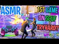 ASMR Gaming 😤 Fortnite Tryhard 1st Game On Scuf Relaxing 🎮🎧 Controller Sounds + Whispering 😴💤