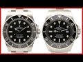 NEW 2018 Rolex Deepsea vs Submariner No Date - COMPARISON: Black Dial, Ceramic Bezel