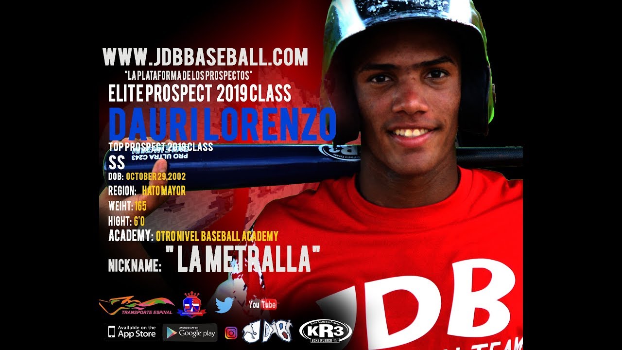 Dauri Lorenzo SS 2019 Class From (Otro Nivel Baseball Academy) Date video  23.12.2018 - YouTube