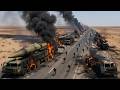 Iran's Most Advanced Long-Range Ballistic Missile Convoy Destroyed by US B-2 Bombers!