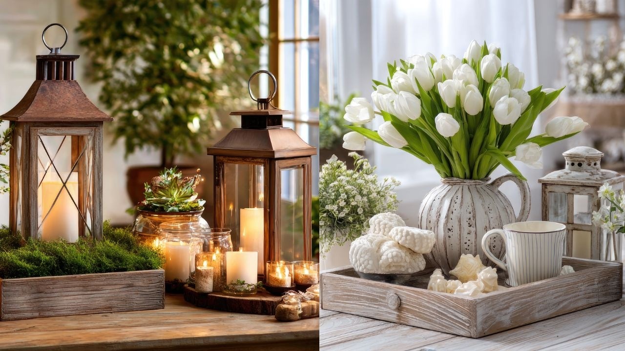 Easy and Cheap Spring Shabby Chic Farmhouse Decor | Stunning Rustic Vintage Touches