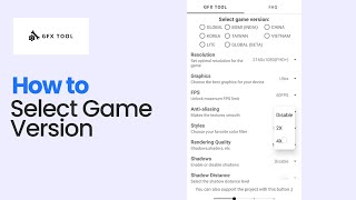 How to Select Game Version on GFX Tool screenshot 5