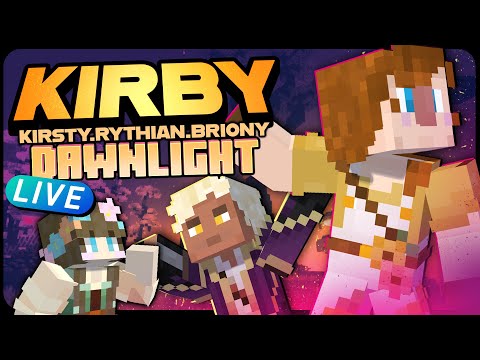 KirbyCraft Dawnlight: The Fishing Crew complete the Twilight Forest! | Kirsty, Rythian & Briony!