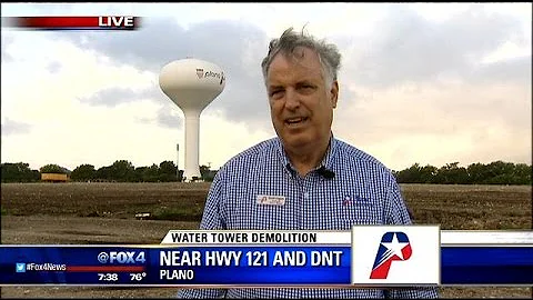 Plano to cut down water tower