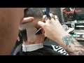 Shaving the nape