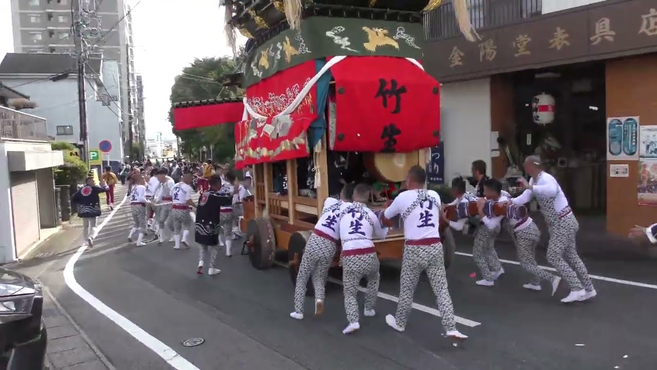 挙母まつり 試楽 町内曳き 竹生町(1) 2022年