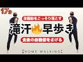 【17分🔥滝汗止まらん💦】体脂肪をガッツリ落とす室内ウォーキング|食後の血糖値を下げる