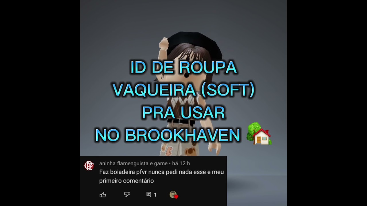 ID DE ROUPA VAQUEIRA PRA USAR NO BROOKHAVEN 🏡 #roblox 