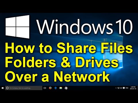 ✔️ Windows 10 - How to Share Files, Folders & Drives Between Computers Over a Network