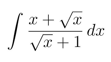 Integral of (x+sqrt(x))/(sqrt(x)+1)