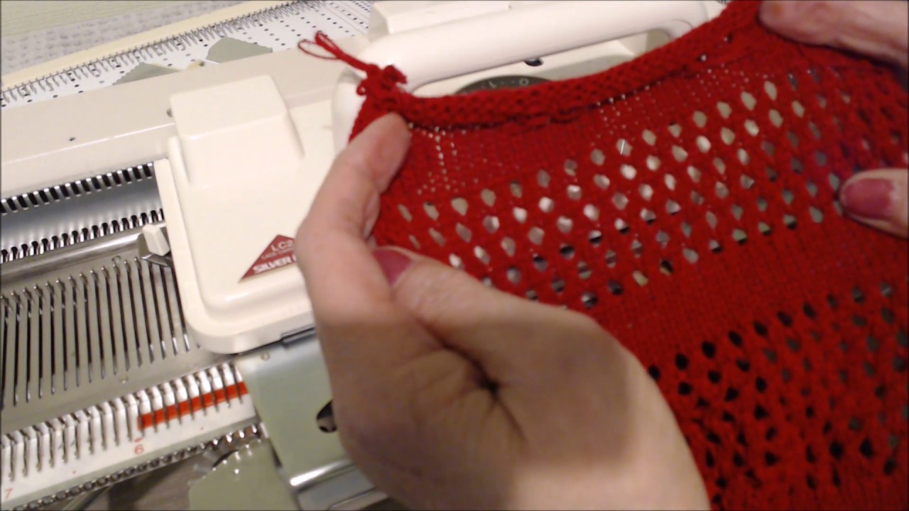 Tuto explicatif  pour réaliser du point jersey et des points ajourés avec le chariot ajoureur LC2