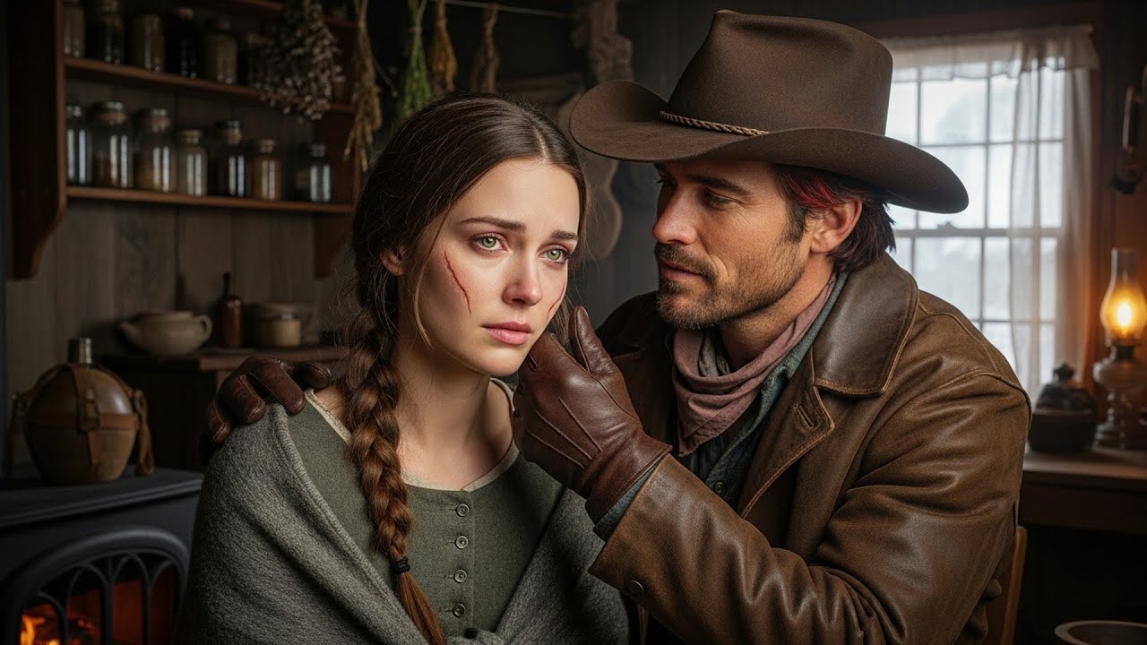 She Was Ashamed Of The Scars On Her Face, The Cowboy Traced Them Gently And Said "You're Perfect"