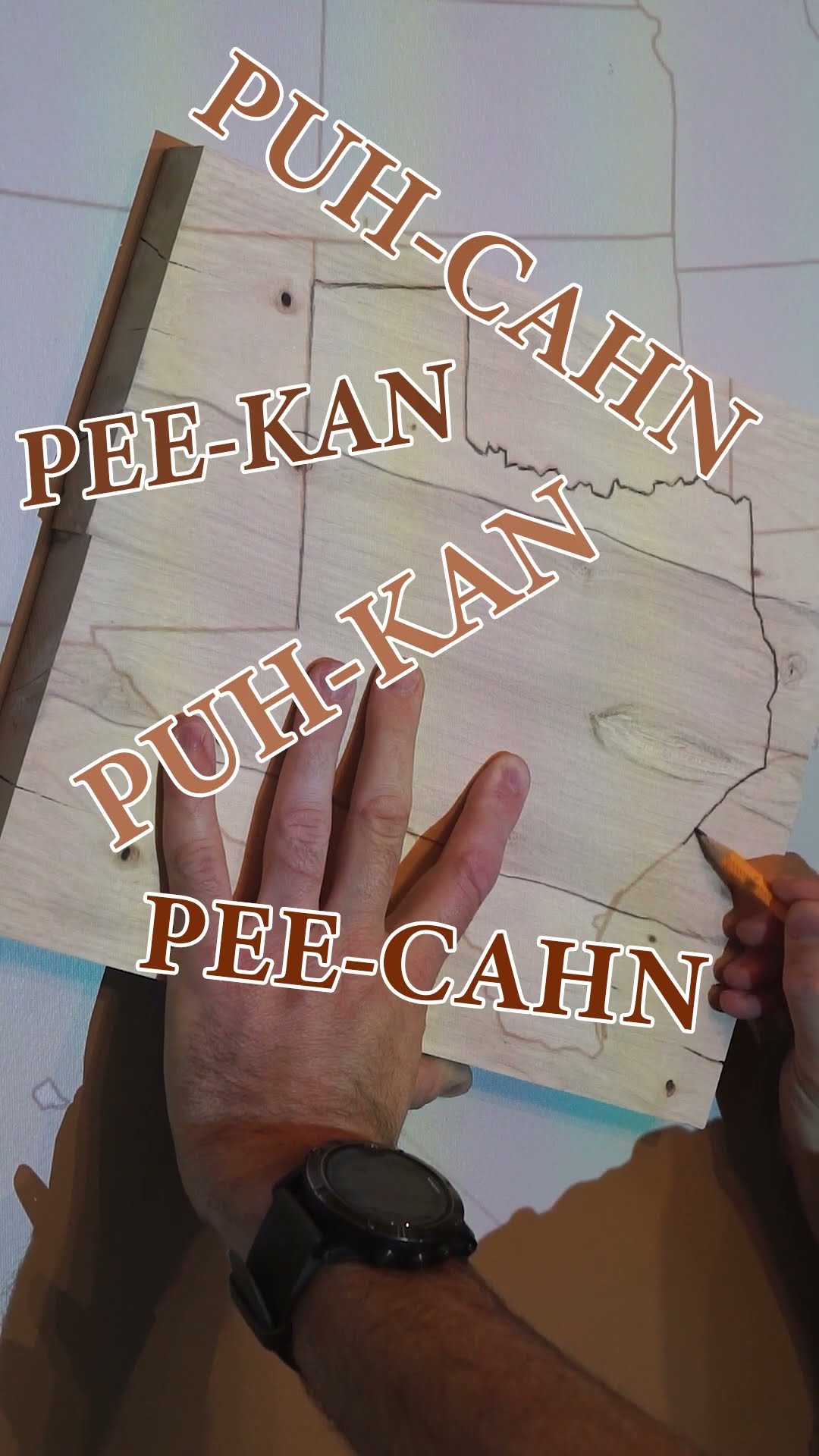 Making Texas out of Pecan Wood | Official State Tree Map #shorts #trees #wood
