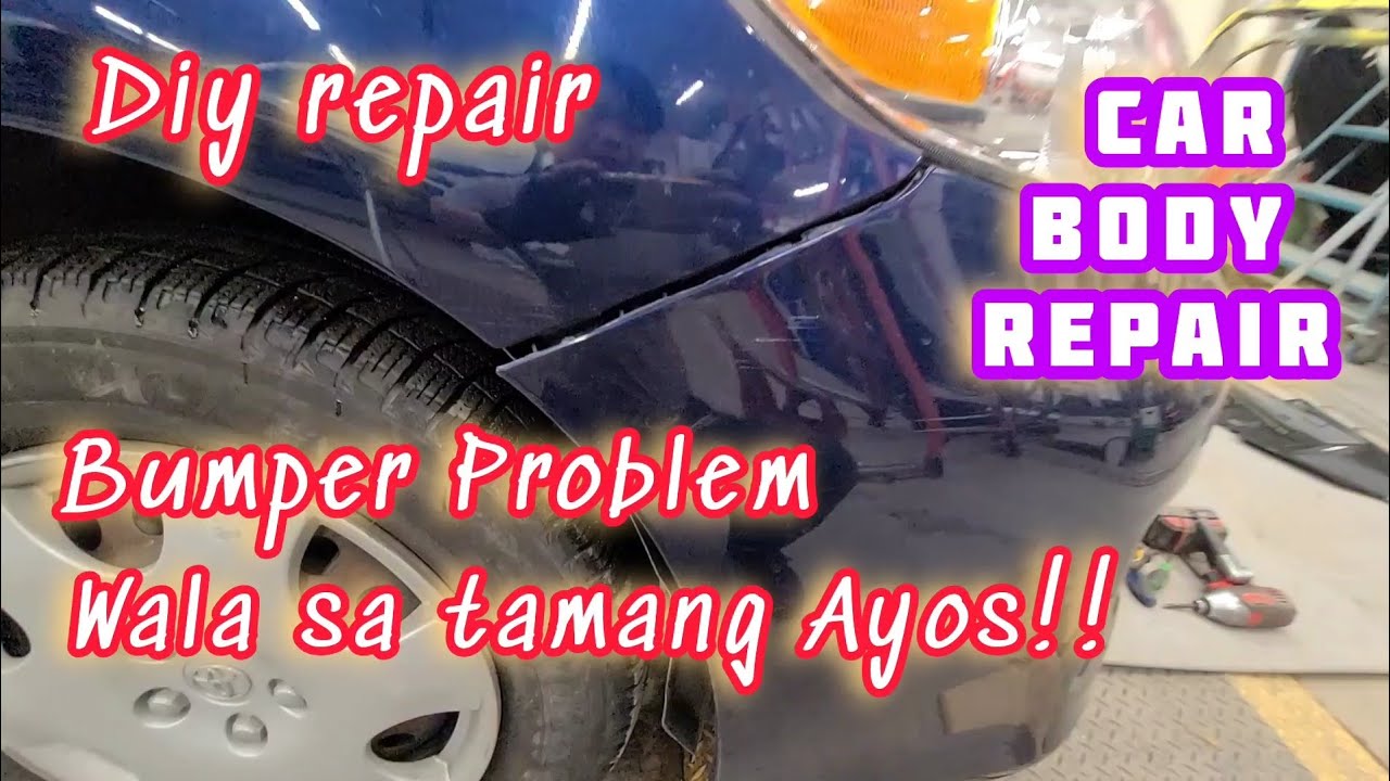 Car bumper Gap, easy to fix,Car bumper Repair, Toyota Corolla.! Auto