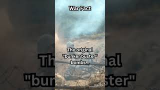 Do you know this about the 'Bunker Buster Bombs'?     #ww2 #warfacts