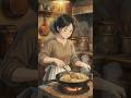 Cozy Rainy Day Cooking | Ghibli-Style Lo-fi Fried Rice Kitchen | 🍜☔ | Ghibli ASMR