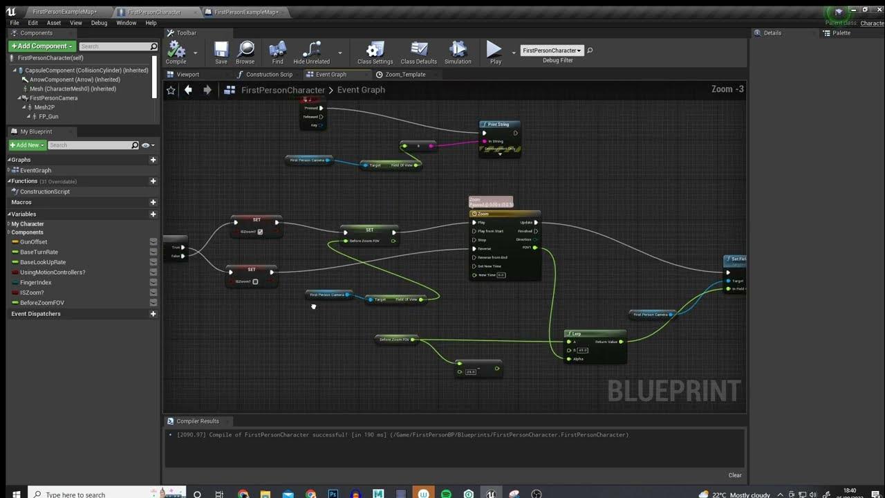 UE4/UE5 Smooth Zoom In and Out IMPROVED (Works with player set FOV