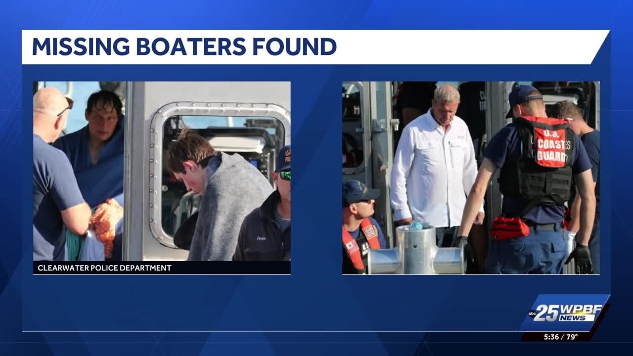 Missing Florida boaters found after 20 hours in the Gulf - YouTube