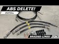 Gktech Stainless Steel Braided Teflon ABS Delete Kit - Install