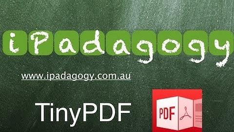 iPadagogy - App Review - TinyPDF Video Tutorial