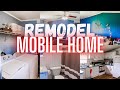 WE TURNED THIS OLD SINGLE WIDE TRAILER INTO A DREAM MOBILE HOME | BEFORE AND AFTER MOBILE HOME TOUR