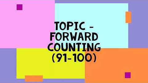 Class-UKG, Subject-Maths, Video-52, Numbers name-91 to 100 by Mrs Sanyogta