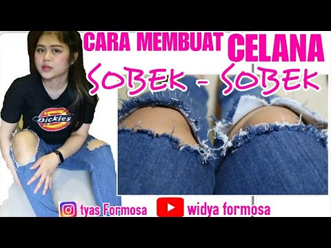 CARA MEMBUAT CELANA SOBEK SOBEK YouTube CARA MEMBUAT CELANA SOBEK SOBEK YouTube