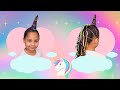 Peinado de UNICORNIO para NIÑA paso a paso