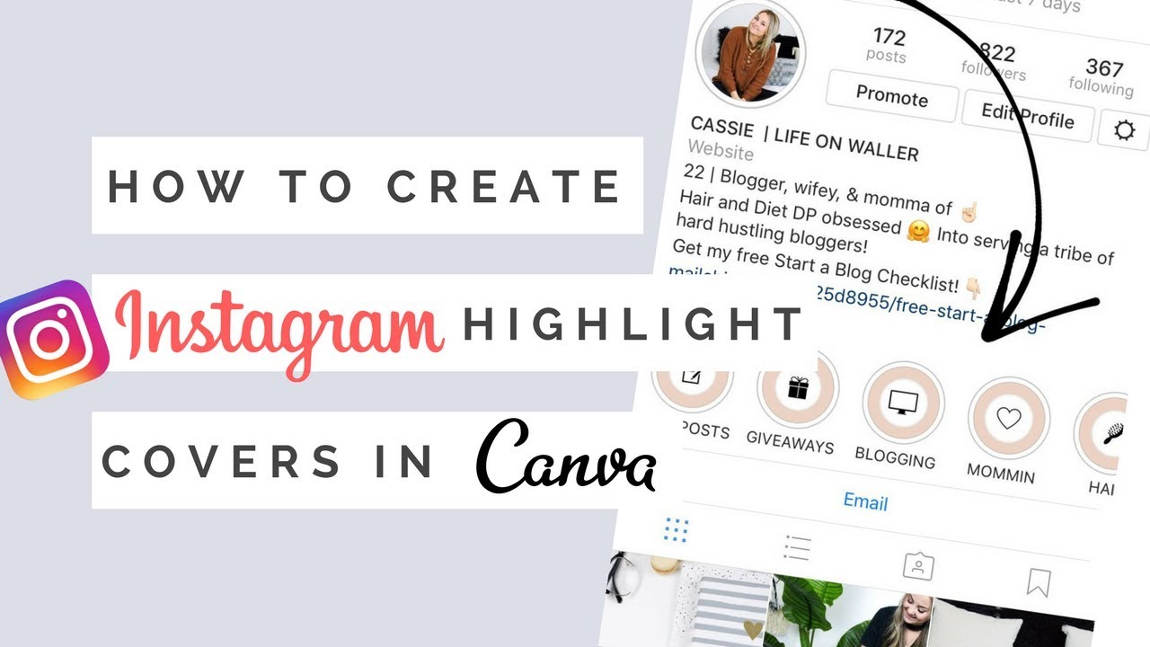 Free custom Instagram Story Highlight cover templates