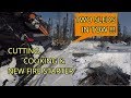 CUTTING WOOD, CAMPFIRE COOKING, HAULING TWO SLEDS AND NEW FIRE STARTER | SKANDIC SWT