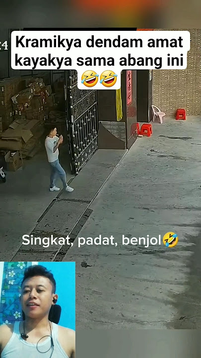 Kramikya dendam amat kayakya sama abang ini🤣🤣 #cctv #viral #videomenarik