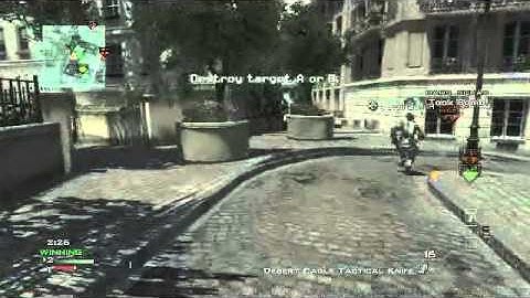 Modern warfare 3 spawn throwing knife on Resistance