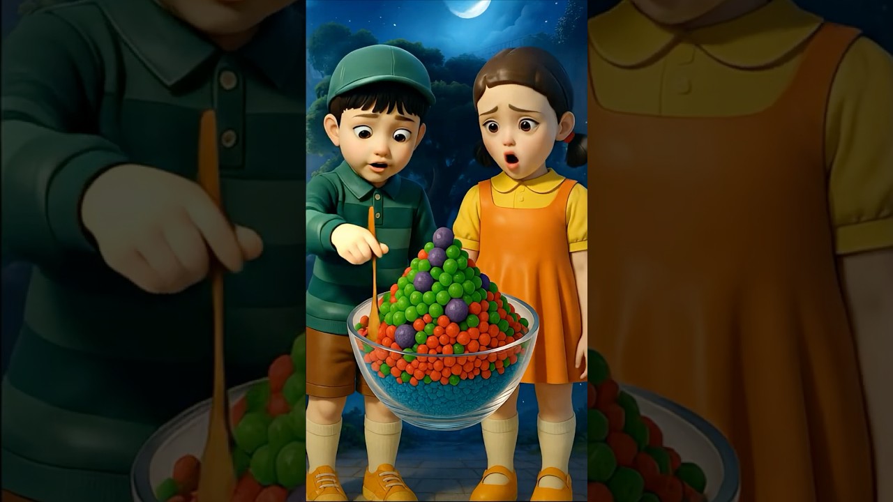 Squid Game AI Korean Snack Popping Candy ASMR #squidgame #squidgame2 #ai #asmr