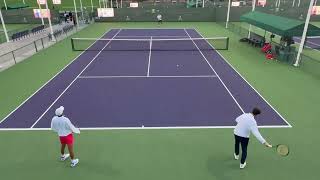 Abhishek Bastola 🇳🇵Practice With Learner Tien ATP #21 | Indian Wells 2025