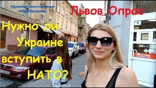 Львов Нужно ли Украине вступить в НАТО? соц опрос Иван Проценко Львов Нужно ли Украине вступить в НАТО? соц опрос Иван Проценко