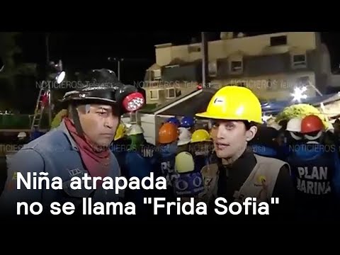 Niña atrapada no se llama "Frida Sofia". #FuerzaMéxico