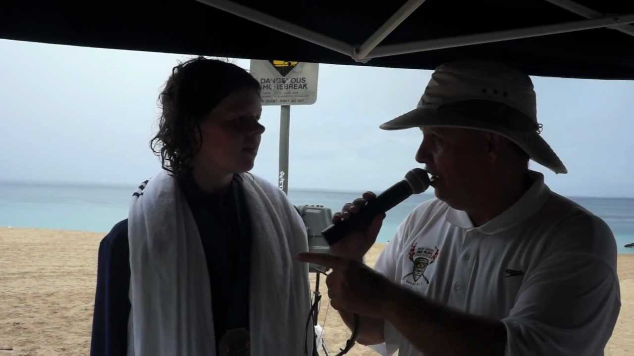 Becca Mann Winner of the 2012 Junior Pan Pacific Championship Open Water 10k Race