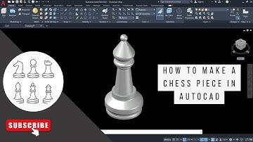 How to Make a 3D Chess piece in AutoCAD | AutoCAD Advanced 3D Modeling Technique