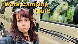 Vanlife Living Solo Female 50 + | Work Camping: She Tried To Fire Me So I Quit | Ep. 86