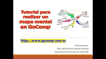 Tutorial para realizar un mapa mental en GoConqr.