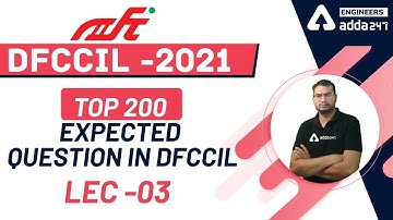DFCCIL 2021 | Top 200 Question Series | Network Theory | Set-3