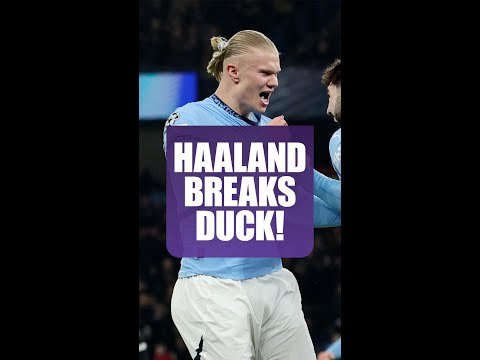 Erling #Haaland finally scores against #RealMadrid! #mancity #UCL #championsleague #shorts