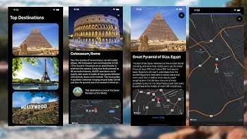 Top Destinations Complete SwiftUI App with Maps and Lottie Animation as Map Annotations