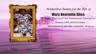 THE FUNERAL SERVICE OF Mary Henrietta Allen