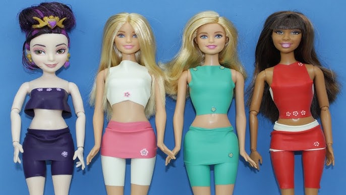 Como fazer roupinhas para Barbie com balão neon bexiga Neon 👗👙🧥 #barbie  