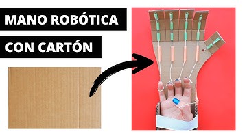 CÓMO HACER UNA MANO ROBÓTICA MUY FÁCIL CON CARTÓN