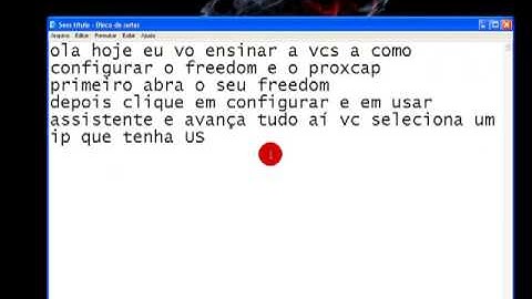 Configurando o freedom e o proxcap