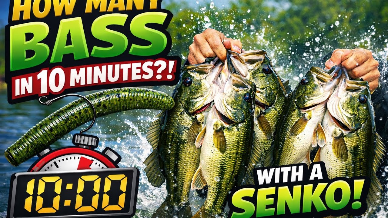 Seeing how many bass I can catch in 10 minutes 