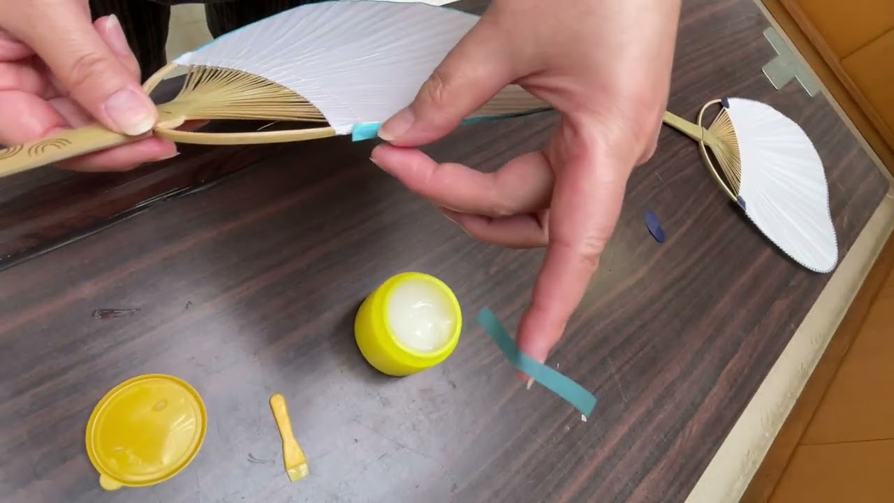 うちわキットでうちわを作ろう！　④